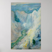 ウォーターフォールイエローストーンbyトワクトマンヴィンテージアート ポスター (正面)