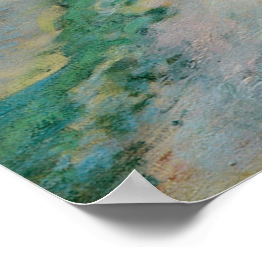 ウォーターフォールイエローストーンbyトワクトマンヴィンテージアート ポスター (角)