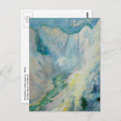 ウォーターフォールイエローストーンbyトワクトマンヴィンテージアート ポストカード (正面/裏面)