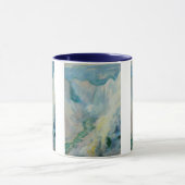 ウォーターフォールイエローストーンbyトワクトマンヴィンテージアート マグカップ (中央)