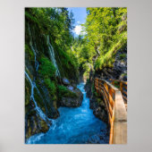 ウォーターフォールウィンバシクラムゴルジュウッドパスバイエルン ポスター (正面)