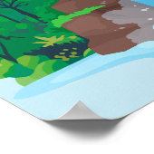 ウォーターフォールウォールアート、神の製品 ポスター (角)