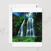 ウォーターフォールオパエカカウアイハワイ ポストカード (正面/裏面)