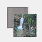 ウォーターフォールオン秋クリークinルイスとクラーク マグネット (正面/裏面)