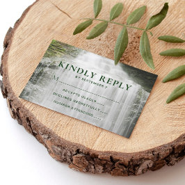 ウォーターフォールカントリーアウトドアウェディングRSVP 出欠カード