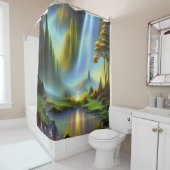 ウォーターフォールグラード自然ファンタジー シャワーカーテン (インサイチュ)