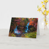 ウォーターフォールグリーティングカード カード (黄色い花)