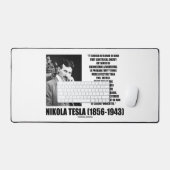 ウォーターフォールサンズエナジーテスラ引用文 デスクマット (キーボード&マウス)