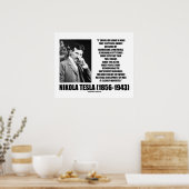 ウォーターフォールサンズエナジーテスラ引用文 ポスター (キッチン)