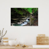 ウォーターフォールシーニックプリント ポスター (キッチン)