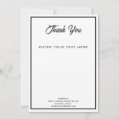 ウォーターフォールズウールニードルフェルトアートプリントサンキューユア サンキューカード (裏面)