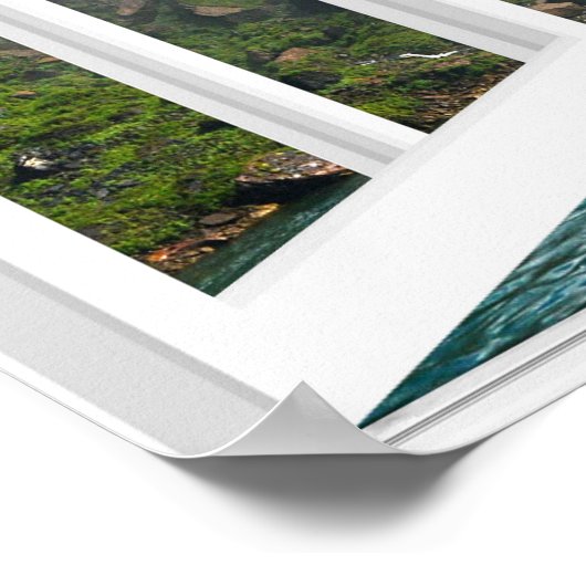 ウォーターフォールズトロムペロエイルフェイクウィンドウビュー ポスター (角)