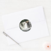 ウォーターフォールズリバーツリーズハッピーバースデーステッカー ラウンドシール (封筒)