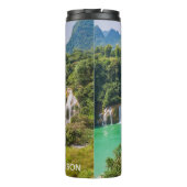 ウォーターフォールズ名前をカスタムするタンブラー タンブラー (裏面)