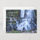 ウォーターフォールズ祈りの言葉 ポストカード (正面/裏面)