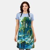 ウォーターフォールツリーキングダムドリーム エプロン (着用した状態)