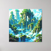 ウォーターフォールツリーキングダムドリーム キャンバスプリント (正面)