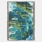 ウォーターフォールツリーキングダムドリーム スローブランケット (正面縦)