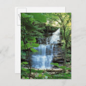 ウォーターフォールドアットリッケースグレン州パーク、 ポストカード (正面/裏面)