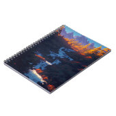 ウォーターフォールドインエンチャントパインフォレスト ノートブック (左側)