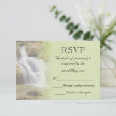 ウォーターフォールドウェディングRSVP 出欠カード (スタンド正面)