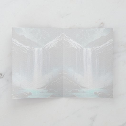 ウォーターフォールドグラフィックアーツカード カード (内部)