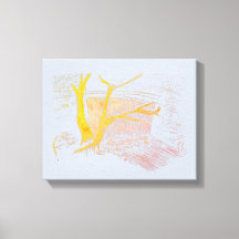 ウォーターフォールドシルバーキャンバス印刷