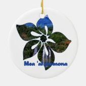 ウォーターフォールハイビスカスハワイアンオーナメント セラミックオーナメント (裏面)