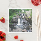 ウォーターフォールハッピーバースデー スタンダードランチョンナプキン (インサイチュ)