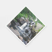 ウォーターフォールハッピーバースデー スタンダードランチョンナプキン (角)