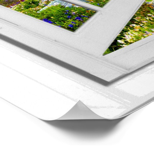 ウォーターフォールビュートロムペロエイルエフェクト偽ウィンドウ ポスター (角)