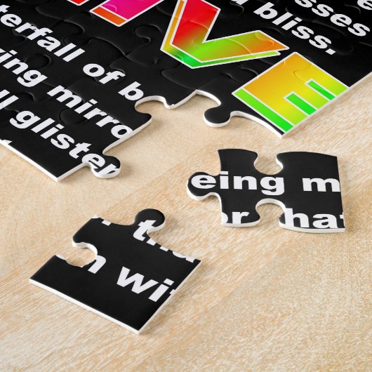 ウォーターフォールファンタスティック ジグソーパズル (側面)