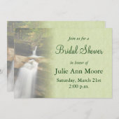 ウォーターフォールブライダルシャワー 招待状 (正面/裏面)