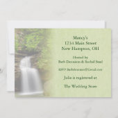 ウォーターフォールブライダルシャワー 招待状 (裏面)