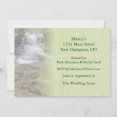 ウォーターフォールブライダルシャワー 招待状 (裏面)