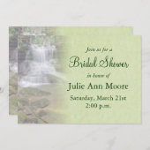 ウォーターフォールブライダルシャワー 招待状 (正面/裏面)