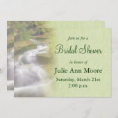 ウォーターフォールブライダルシャワー 招待状 (正面/裏面)