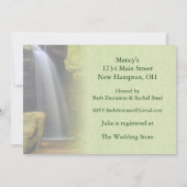 ウォーターフォールブライダルシャワー 招待状 (裏面)