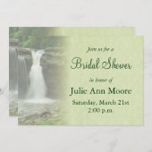 ウォーターフォールブライダルシャワー 招待状 (正面/裏面)