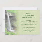 ウォーターフォールブライダルシャワー 招待状 (裏面)