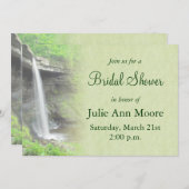 ウォーターフォールブライダルシャワー 招待状 (正面/裏面)