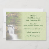 ウォーターフォールブライダルシャワー 招待状 (裏面)