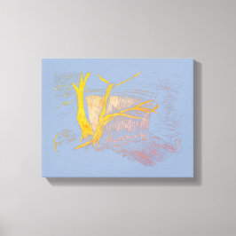 ウォーターフォールブルー/グレーキャンバス印刷 キャンバスプリント