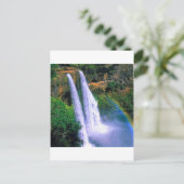ウォーターフォールワイルアカウアイハワイ ポストカード (スタンド正面)