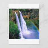 ウォーターフォールワイルアカウアイハワイ ポストカード (正面)