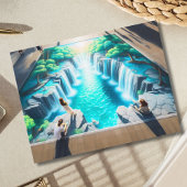 ウォーターフォールワールドチョーク通りアート ポストカード
