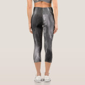 ウォーターフォール威厳のあるボカスロベニア白黒 カプリレギンス (裏面)