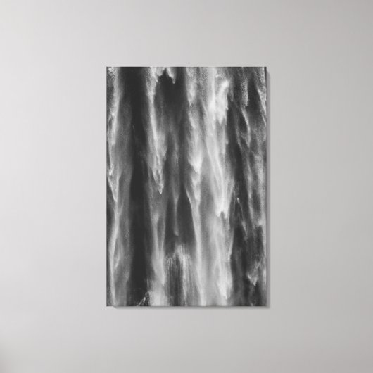 ウォーターフォール威厳のあるボカ、スロベニア州アップクローズ キャンバスプリント (正面)