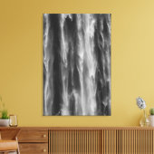 ウォーターフォール威厳のあるボカ、スロベニア州アップクローズ キャンバスプリント (インサイチュ (リビング))