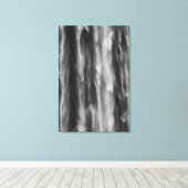 ウォーターフォール威厳のあるボカ、スロベニア州アップクローズ キャンバスプリント (インサイチュ (ウッドフロア))